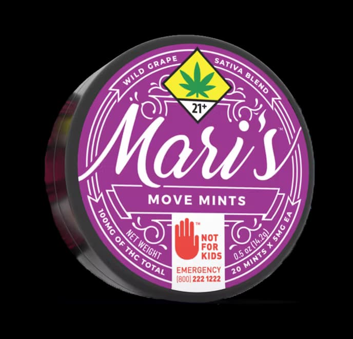100mg - 20pk - Peppermint Move - Mari's Mints - Edibles - S